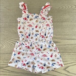 Janie and Jack Beach Icon Romper - Size 4